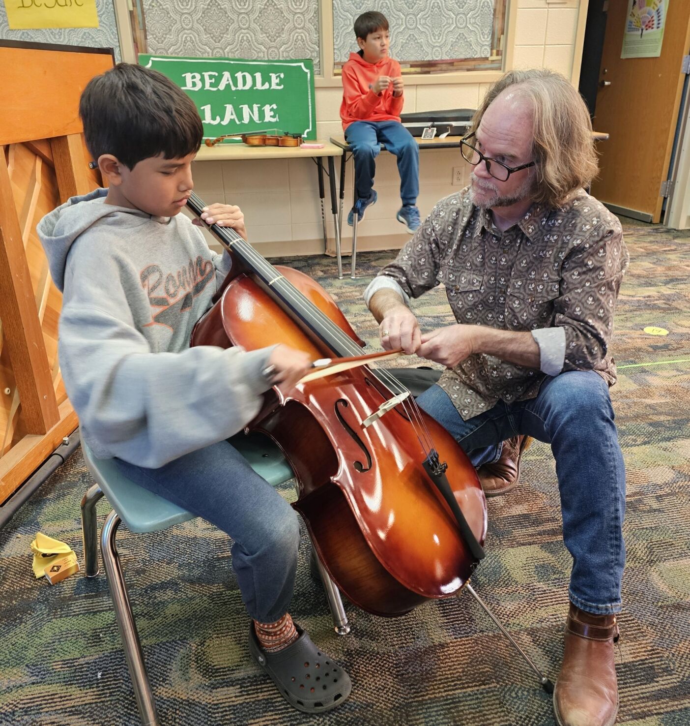 CMFBH Michael Hill and student